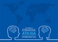 International Ataxia Awareness Day observed on September 25 Royalty Free Stock Photo