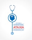 International Ataxia Awareness Day observed on September 25 Royalty Free Stock Photo