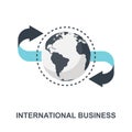 International Business icon concept Royalty Free Stock Photo