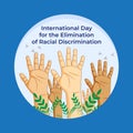 Vector illustration for International elimination day of Racial discrimination