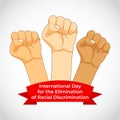 Vector illustration for International elimination day of Racial discrimination