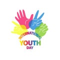 Vector illustration of International Youth Day.