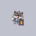 Wolf sticker emoticon orator speaker