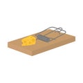 Vector illustration. Isolated mouse trap symbol object. Royalty Free Stock Photo