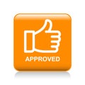 Approved thumbs up icon