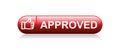 Approved thumbs up icon
