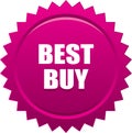 Best buy seal stamp pink Royalty Free Stock Photo