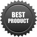 Best product seal stamp badge black Royalty Free Stock Photo
