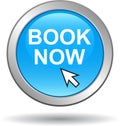 Book now icon web button cyan