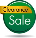 Clearance sale web button Royalty Free Stock Photo