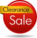 Clearance sale web button Royalty Free Stock Photo