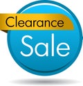 Clearance sale web button Royalty Free Stock Photo