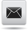 Contact mail icon web buttons grey Royalty Free Stock Photo