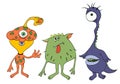 Cute cartoon monsters. Royalty Free Stock Photo