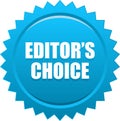 Editor`s choice seal stamp blue Royalty Free Stock Photo