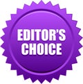 Editor`s choice seal stamp violet Royalty Free Stock Photo