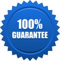 Guarantee seal stamp blue Royalty Free Stock Photo