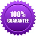 Guarantee seal stamp violet Royalty Free Stock Photo