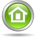 Home button web icon green