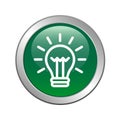 Idea bulb icon button