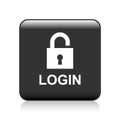 Login icon button Royalty Free Stock Photo