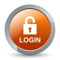 Login icon button Royalty Free Stock Photo