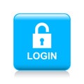 Login icon button Royalty Free Stock Photo