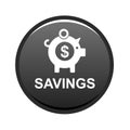 Money savings piggy bank icon Royalty Free Stock Photo