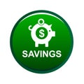 Money savings piggy bank icon Royalty Free Stock Photo