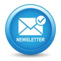 Newsletter mail icon button Royalty Free Stock Photo