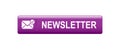 Newsletter mail icon button Royalty Free Stock Photo