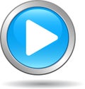 Play button web audio icon blue