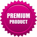 Premium product seal stamp pink