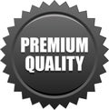 Premium quality seal stamp black Royalty Free Stock Photo