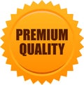 Premium quality seal stamp orange Royalty Free Stock Photo