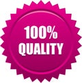 Quality star seal stamp pink Royalty Free Stock Photo