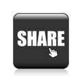 Share button icon Royalty Free Stock Photo