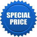 Special price seal stamp badge blue Royalty Free Stock Photo