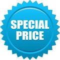 Special price seal stamp badge blue Royalty Free Stock Photo