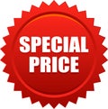 Special price seal stamp badge red