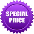 Special price seal stamp badge violet