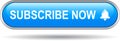 Subscribe now icon web button blue Royalty Free Stock Photo