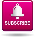 Subscribe now icon web button pink red Royalty Free Stock Photo