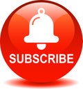 Subscribe now icon web button red Royalty Free Stock Photo