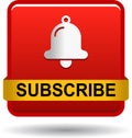 Subscribe now icon web button red