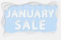 January sale text