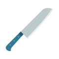 Vector illustration of santoku knife, convenient for chopping meat, shredder vector flat icon