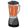 Blender icon. Vector illustration of juicer, blender. Hand drawn blender