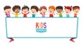Vector Illustration Of Kids Banner