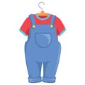 Vector Illustration of Kids Clothes